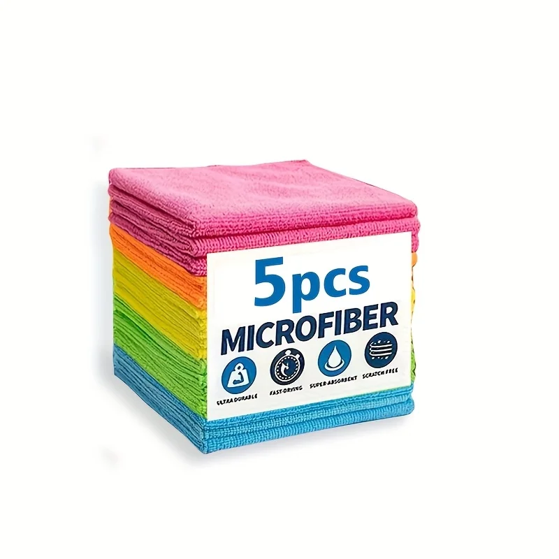 chiffon de nettoyage en microfibre 5/10/20 – super absorbant et à séchage rapide, cuisine, salle de bain, voiture, meubles sans traces – durable et chiffon de nettoyage en microfibre 5/10/20 – super absorbant et à séchage rapide, cuisine, salle de bain, voiture, meubles sans traces – durable et