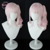 【anihut】akiyama mizuki rose cosplay perruque deux ver projet sekai scène colorée! cheveux synthétiques bouclés résistants à la chaleur akiyama mizuki