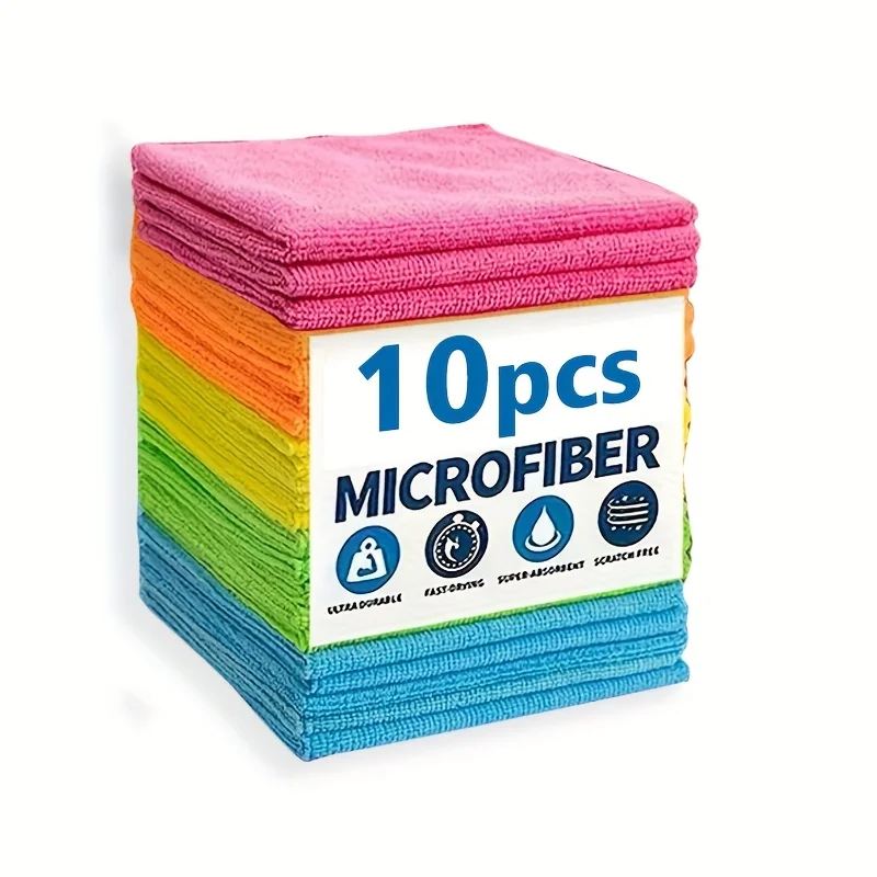 chiffon de nettoyage en microfibre 5/10/20 – super absorbant et à séchage rapide, cuisine, salle de bain, voiture, meubles sans traces – durable et chiffon de nettoyage en microfibre 5/10/20 – super absorbant et à séchage rapide, cuisine, salle de bain, voiture, meubles sans traces – durable et