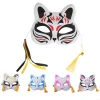 l93f foxes masque half face mask kitsune masques pour les enfants pour hommes