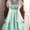 robe japonaise vintage pour femmes, élégante, douce, kawaii, pour fête sur la plage, style y2k, imprimé floral, vêtements légers et décontractés, 2025