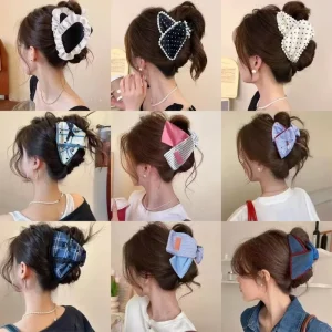 Pince à cheveux triangulaire japonaise Kawaii pour femmes et filles, couvre-chef doux, ornement, pince à cheveux, accessoires pour cheveux mignons