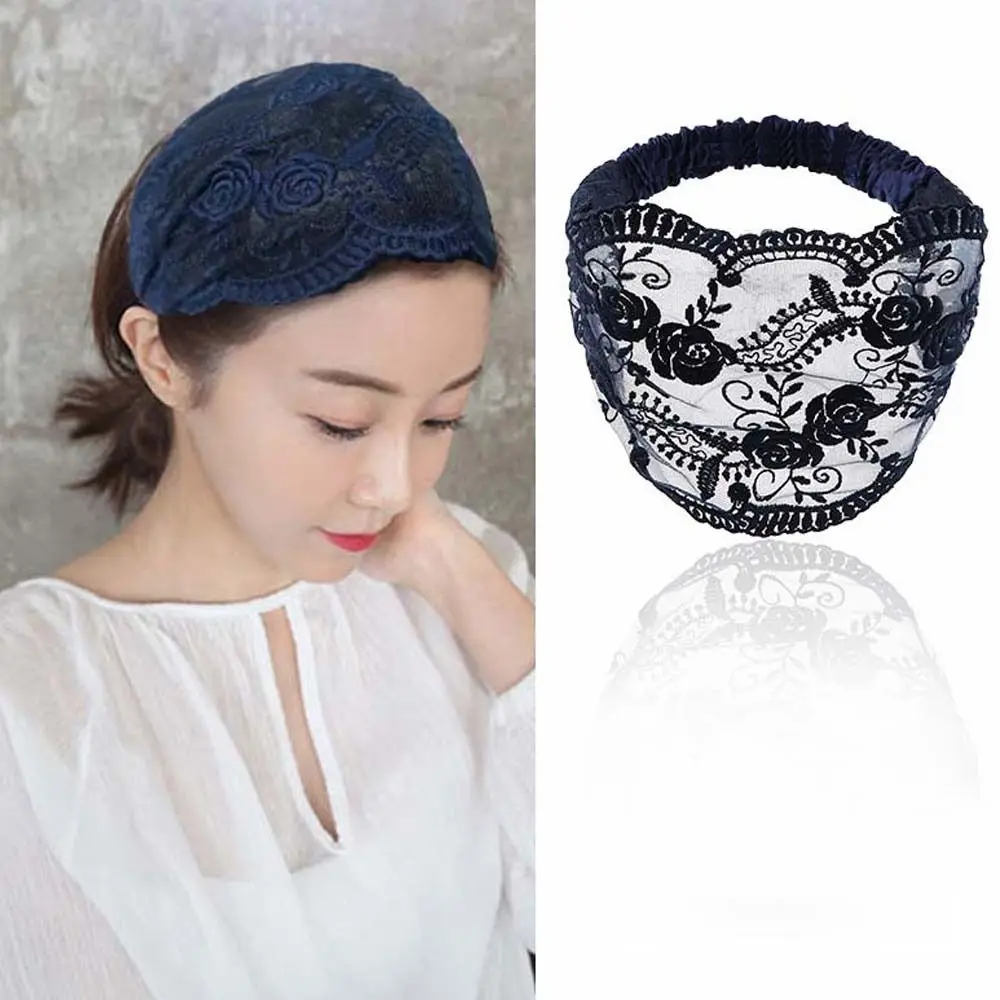 bandeau de sauna en dentelle transparente, cerceau à cheveux en maille légère, bandeaux creux, coiffure de style coréen, tête large sur le côté, rond, mère bandeau de sauna en dentelle transparente, cerceau à cheveux en maille légère, bandeaux creux, coiffure de style coréen, tête large sur le côté, rond, mère