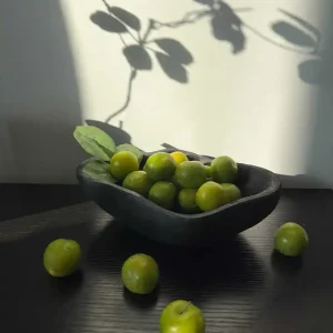 Plateau de décoration en bois massif, assiette à bijoux, Hall d&rsquo;entrée, rangement en forme de bois, plateau de fruits, bols de décoration de Table pour la maison
