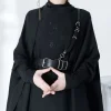 Harajuku – vestes noires gothiques Vintage pour femmes, manteaux Y2k, esthétique, ample, fermeture éclair, Streetwear Grunge, sans manches, haut fendu Harajuku – vestes noires gothiques Vintage pour femmes, manteaux Y2k, esthétique, ample, fermeture éclair, Streetwear Grunge, sans manches, haut fendu