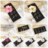 hibiscus papillon orchidée tricoté bandeau y2k hip hop fleur élastique bandeau large côté creux strass chaîne foulard