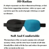 masque de sommeil profilé 3d, masque pour les yeux bloquant la lumière, matériau ultra doux et respectueux de la peau, couverture oculaire respirante pour le repos, les voyages, le yoga, 100%