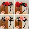 antique fleur style chinois chapeaux arc perle style ancien bandeau gland princesse cheveux cerceau hanfu pince à cheveux femmes