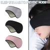 masque de sommeil réglable à trois couches, cache oreilles occultants, masques pour les yeux confortables pour dormir, relaxant, suppression du bruit, 1pc