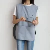 tablier de cuisine domestique japonais, vêtements de travail de restauration, vêtements de travail imperméables réglables, cape de barbier unisexe pour salon de nettoyage