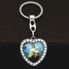 porte clés de voiture en biscuits pour hommes et femmes, porte clés saint notre dame, coeur jésus, bijoux catholiques, cadeau de prière du christianisme