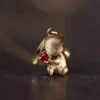Ensembles de bijoux en forme de lapin mignon et exquis, nouvelles boucles d’oreilles artisanales en or ancien mat pour femmes, bague, collier, cadeaux pour petite amie Ensembles de bijoux en forme de lapin mignon et exquis, nouvelles boucles d’oreilles artisanales en or ancien mat pour femmes, bague, collier, cadeaux pour petite amie