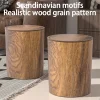 vintage bois grainswing couvercle poubelle balançoire haut corbeille bois grain poubelle rétro poubelle pour salle de bain salon