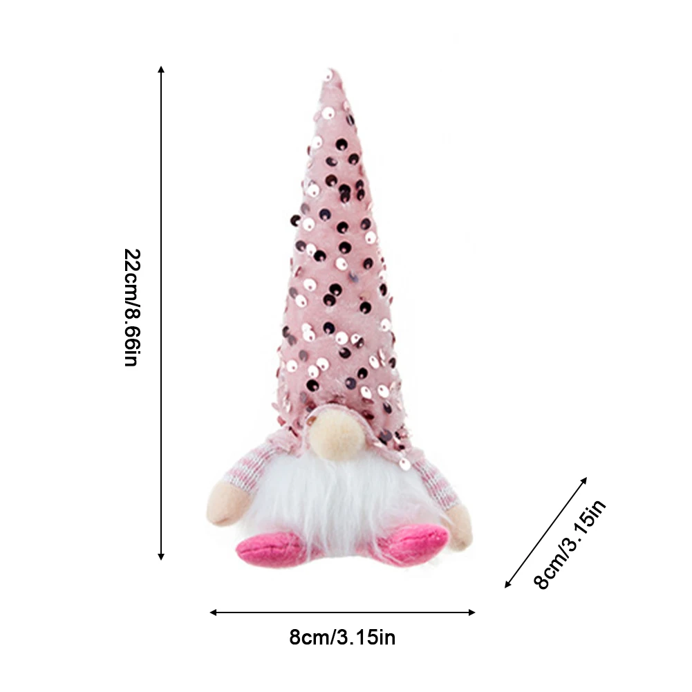 décorations de noël gnome scintillantes garnies de ruban faites à la main, poupées sans visage, ornements de noël pour la maison, nouvel an décorations de noël gnome scintillantes garnies de ruban faites à la main, poupées sans visage, ornements de noël pour la maison, nouvel an
