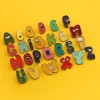 dessin animé lettres drôles broche 26 alphabet style japonais broches mignonnes a z enfants broche décor