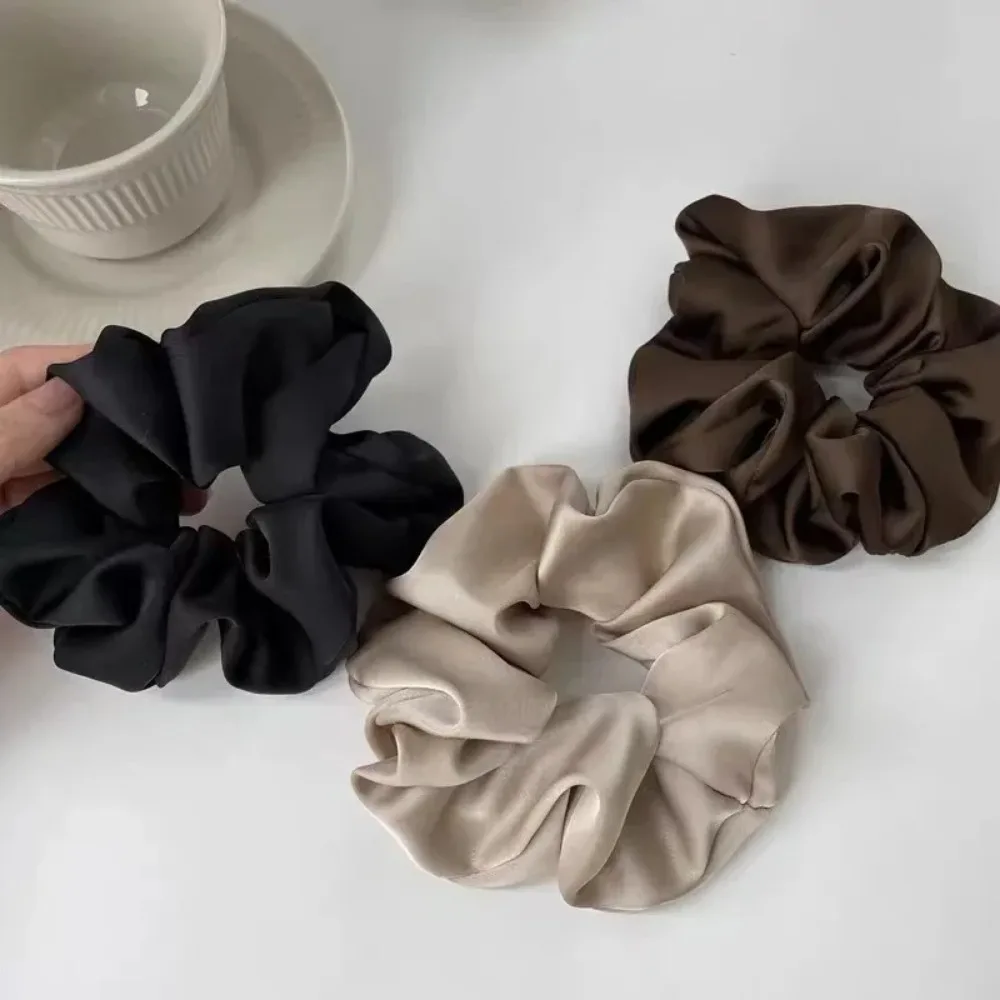 chouchous en satin de soie pour femmes, élastiques coréens pour dames et filles, bandeau pour queue de cheval, accessoires pour cheveux chouchous en satin de soie pour femmes, élastiques coréens pour dames et filles, bandeau pour queue de cheval, accessoires pour cheveux