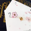 xm cerisier fleur or argent broche boutons broches broches badges pour sacs style japonais bijoux cadeau pour les filles fleur broche