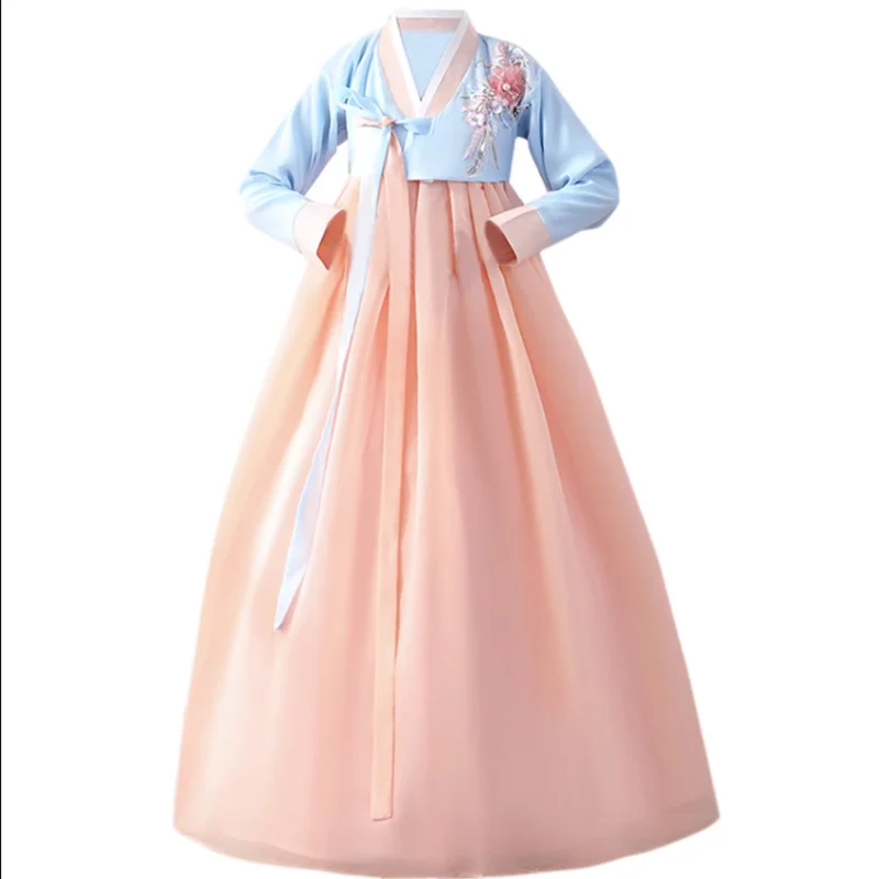 robe hanbok coréenne pour femmes, costume de danse sur scène traditionnel ancien, vêtements asiatiques, lady palace, tissu de danse de mariage coréen robe hanbok coréenne pour femmes, costume de danse sur scène traditionnel ancien, vêtements asiatiques, lady palace, tissu de danse de mariage coréen