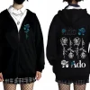 Ado World Tour 2025 Hibana sweat à capuche avec fermeture éclair hommes femmes vêtements mode Style japonais Streetwear unisexe décontracté polaire veste zippée Ado World Tour 2025 Hibana sweat à capuche avec fermeture éclair hommes femmes vêtements mode Style japonais Streetwear unisexe décontracté polaire veste zippée