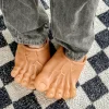 pantoufles drôles pour hommes et femmes, chaussures pour hommes, sandales pour hommes, chaussures de maison, chaussures de plage, pantoufles uniex, sandales bigfoot, objets