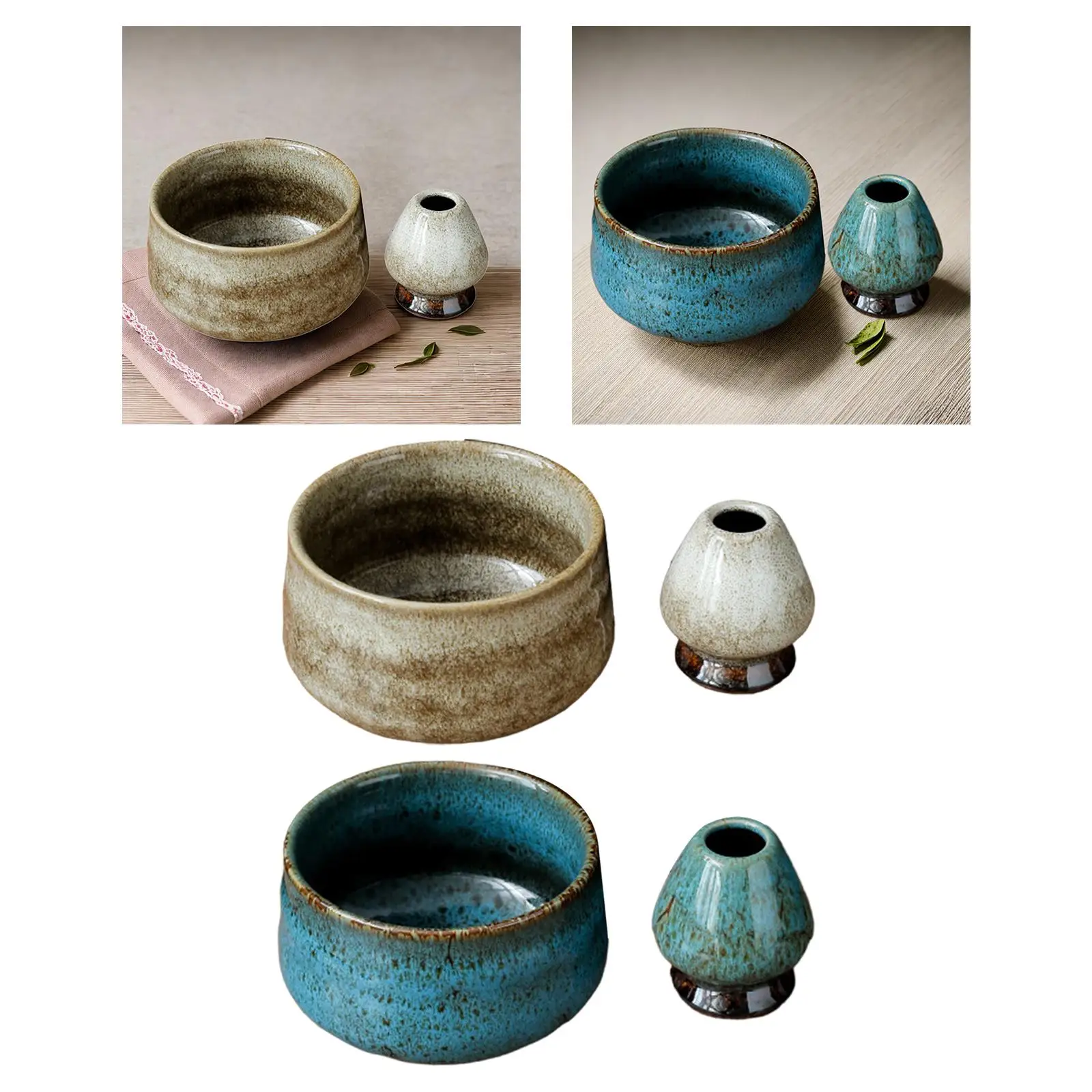 bols à matcha japonais avec porte fouet, 430ml, traditionnel, pour table, fête à la maison, cérémonie traditionnelle du thé bols à matcha japonais avec porte fouet, 430ml, traditionnel, pour table, fête à la maison, cérémonie traditionnelle du thé