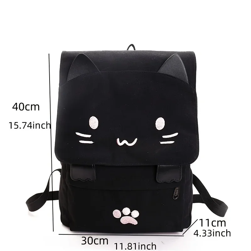 sac de livre grande capacité chat 3d japonais, sac à dos fille dessin animé, sacs à dos pour femmes sac de livre grande capacité chat 3d japonais, sac à dos fille dessin animé, sacs à dos pour femmes
