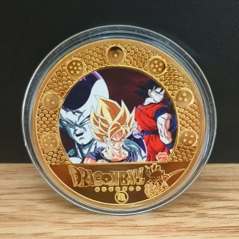 pièce de collection dragon ball anime, pièce commémorative super saisuperb, pièce en métal doré, jouet pour enfants, cadeau pièce de collection dragon ball anime, pièce commémorative super saisuperb, pièce en métal doré, jouet pour enfants, cadeau