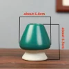 porte chasen à thé vert matcha en céramique japonaise, accessoires pour service à thé, bol en bambou, fouet, broyeur, brosses, porte outils à thé