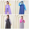 manteau de pluie en plein air poncho épaissir adultes long imperméable à capuche pour hommes femmes veste imperméable voyage camping pêche vêtements de pluie