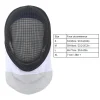 masque d'escrime masque de sport d'escrime casque de protection d'escrime avec bavoir rembourré pour la pratique quotidienne et la compétition noir