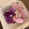 pince à cheveux en tissu fleur papillon orchidée perle orchidée fleur épingle à cheveux pince à bec de canard bord de mer vacances chapeaux fille pince à cheveux fille