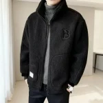 Veste polaire pour hommes Style coréen hiver épaissi coton rembourré manteau mâle Streetwear vêtements d&rsquo;extérieur décontractés vestes d&rsquo;hiver hommes manteau