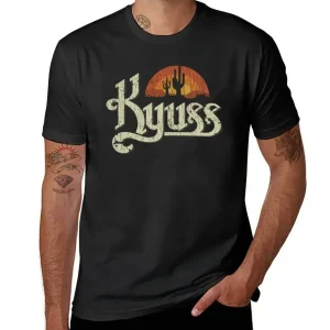 Kyuss coucher de soleil 1987 T-Shirt garçons imprimé animal nouvelle édition noirs animal prinfor garçons poids lourd t-shirts pour hommes Kyuss coucher de soleil 1987 T-Shirt garçons imprimé animal nouvelle édition noirs animal prinfor garçons poids lourd t-shirts pour hommes