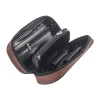sac pour pipe à tabac, pochette pour hommes, mallette de rangement en cuir pu pour deux tuyaux, briquet de voyage en plein air, outils pour fumer du tabac
