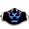 masque buccal cosplay lol kda akali, masque facial de fête tim ade, masque de fête d'halloween anime, élastique, réutilisable, lavable
