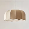 Lampe suspendue en tissu japonais, abat-jour ondulé nordique, lustre de plafond pour chambre à coucher, Restaurant, décoration de la maison Lampe suspendue en tissu japonais, abat-jour ondulé nordique, lustre de plafond pour chambre à coucher, Restaurant, décoration de la maison