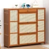Armoire à chaussures d’entrée haute avec porte rabattable pour couloir extérieur, unité d’entrée intégrée de grande capacité pour espaces étroits de la maison Armoire à chaussures d’entrée haute avec porte rabattable pour couloir extérieur, unité d’entrée intégrée de grande capacité pour espaces étroits de la maison