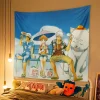 tapisserie de dessin animé japonais gintama, tissu de fond pour dortoir d'étudiants, décoration de chevet de chambre à coucher, tapisserie suspendue pour maison de location, 1 pièce