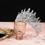 Couronne de Bar Mitzvah couronne en cristal Baroque bandeau de Style coréen couronnes de Prince en métal cerceau de cheveux en alliage diadèmes ronds bijoux de cheveux Couronne de Bar Mitzvah couronne en cristal Baroque bandeau de Style coréen couronnes de Prince en métal cerceau de cheveux en alliage diadèmes ronds bijoux de cheveux