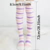 chaussettes japonaises pour filles, modélisation d'animaux, rayées, mignonnes, à compression, chaudes, kawaii, confortables, longues cuisses hautes, automne hiver