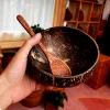 Ensemble de bols à noix de coco naturel, bol à salade en bois Ramen, ensemble de cuillères en bois de noix de coco, Smoothie, vaisselle de cuisine, bol à noix de coco Ensemble de bols à noix de coco naturel, bol à salade en bois Ramen, ensemble de cuillères en bois de noix de coco, Smoothie, vaisselle de cuisine, bol à noix de coco