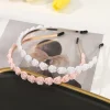Bandeaux de sauna à fleurs roses douces pour filles, cerceaux à cheveux, bandeaux à lunette pour enfants, accessoires pour cheveux, cerceau de tête