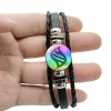 bracelet monstres japonais en verre, bijoux circular pocsket, en cuir, pour femmes et enfants