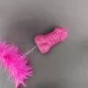 bandeau de fête d'enterrement de vie de jeune fille, plumes rouges et roses, bandeau de cheveux sexy pour future mariée, décor de fête de poule heureuse, accessoire photo