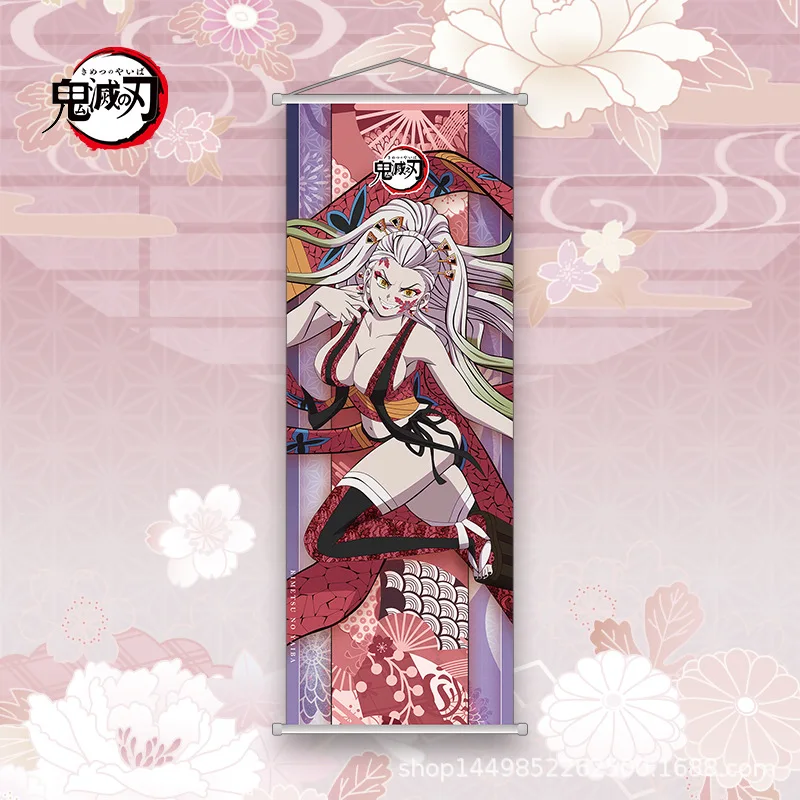 bandai demon slayer kamado nezuko affiche suspendue photo kamado tanjirou défilement papier peint décoration 25*70 cm marchandise anime bandai demon slayer kamado nezuko affiche suspendue photo kamado tanjirou défilement papier peint décoration 25*70 cm marchandise anime