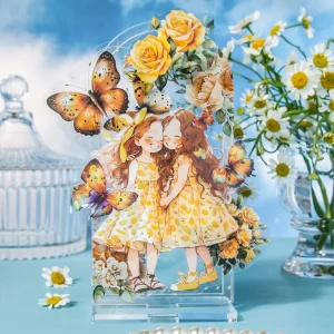 Yoofun-Autocollant papillon fille pour animaux de compagnie, matériel Kawaii rick, décor créatif, bricolage journal collage staacquersing attro, 6 pièces/lot Yoofun-Autocollant papillon fille pour animaux de compagnie, matériel Kawaii rick, décor créatif, bricolage journal collage staacquersing attro, 6 pièces/lot