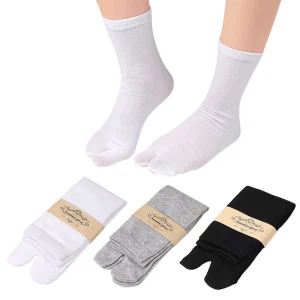 Chaussettes respirantes à deux couches pour soins des pieds, 2 pièces = 1 paire, séparateur de chaussures confortable, absorption de la transpiration, rapport valgus, orth4WD Chaussettes respirantes à deux couches pour soins des pieds, 2 pièces = 1 paire, séparateur de chaussures confortable, absorption de la transpiration, rapport valgus, orth4WD