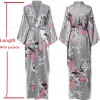 Femmes Robe longue Kimono peignoir Robe avec poches Sexy mariage mariée demoiselle d’honneur Robe de chambre surdimensionné Satin Homewear vêtements de détente Femmes Robe longue Kimono peignoir Robe avec poches Sexy mariage mariée demoiselle d’honneur Robe de chambre surdimensionné Satin Homewear vêtements de détente