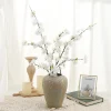 fleur de cerisier artificielle, longue branche, simulation d'accessoires de jardin de maison, faux arrière plan d'arc de mariage, décor d'accessoires photo