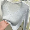 cardigan coréen pour femmes, mince, décontracté, solide, résistant au soleil, tout assressentiavec tout, col en v, style doux, bonbons document de base 03/3